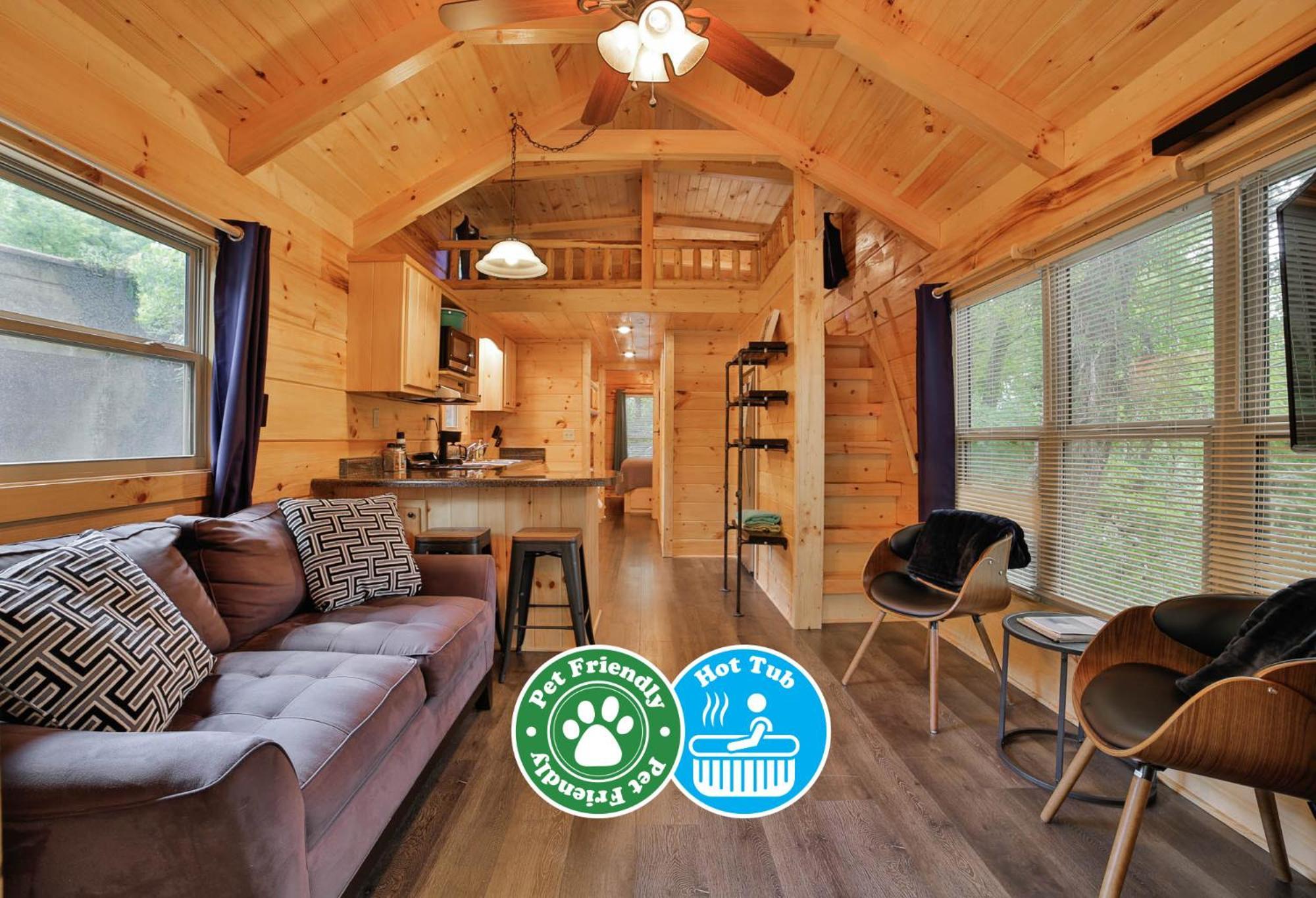 Thomas Cabin Forest Tiny Cabin With Hot Tub Chattanooga Eksteriør billede